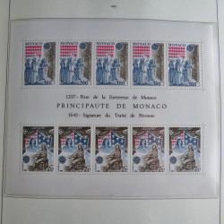 Collection timbres de Monaco 1981-2000 neufs en album lux. Collection timbres de Monaco 1981-2000 neufs en album lux.