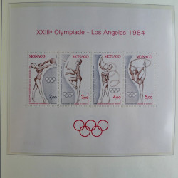 Collection timbres de Monaco 1981-2000 neufs en album lux. Collection timbres de Monaco 1981-2000 neufs en album lux.