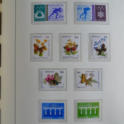 Collection timbres de Monaco 1981-2000 neufs en album lux. Collection timbres de Monaco 1981-2000 neufs en album lux.