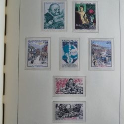 Collection timbres de Monaco 1981-2000 neufs en album lux. Collection timbres de Monaco 1981-2000 neufs en album lux.