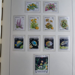 Collection timbres de Monaco 1981-2000 neufs en album lux. Collection timbres de Monaco 1981-2000 neufs en album lux.
