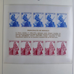 Collection timbres de Monaco 1981-2000 neufs en album lux. Collection timbres de Monaco 1981-2000 neufs en album lux.
