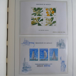 Collection timbres de Monaco 1981-2000 neufs en album lux. Collection timbres de Monaco 1981-2000 neufs en album lux.