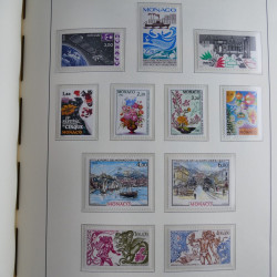Collection timbres de Monaco 1981-2000 neufs en album lux. Collection timbres de Monaco 1981-2000 neufs en album lux.