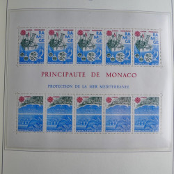 Collection timbres de Monaco 1981-2000 neufs en album lux. Collection timbres de Monaco 1981-2000 neufs en album lux.
