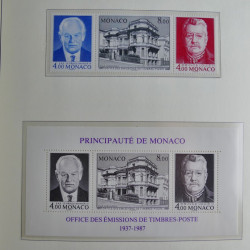 Collection timbres de Monaco 1981-2000 neufs en album lux. Collection timbres de Monaco 1981-2000 neufs en album lux.