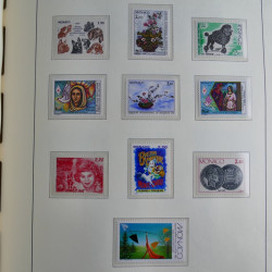 Collection timbres de Monaco 1981-2000 neufs en album lux. Collection timbres de Monaco 1981-2000 neufs en album lux.