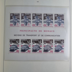Collection timbres de Monaco 1981-2000 neufs en album lux. Collection timbres de Monaco 1981-2000 neufs en album lux.
