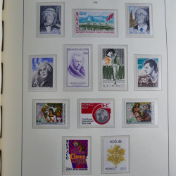 Collection timbres de Monaco 1981-2000 neufs en album lux. Collection timbres de Monaco 1981-2000 neufs en album lux.