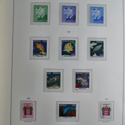 Collection timbres de Monaco 1981-2000 neufs en album lux. Collection timbres de Monaco 1981-2000 neufs en album lux.