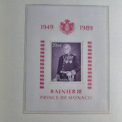 Collection timbres de Monaco 1981-2000 neufs en album lux. Collection timbres de Monaco 1981-2000 neufs en album lux.