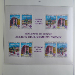 Collection timbres de Monaco 1981-2000 neufs en album lux. Collection timbres de Monaco 1981-2000 neufs en album lux.