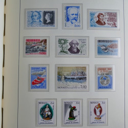 Collection timbres de Monaco 1981-2000 neufs en album lux. Collection timbres de Monaco 1981-2000 neufs en album lux.