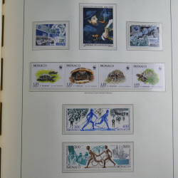 Collection timbres de Monaco 1981-2000 neufs en album lux. Collection timbres de Monaco 1981-2000 neufs en album lux.