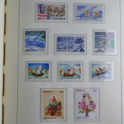 Collection timbres de Monaco 1981-2000 neufs en album lux. Collection timbres de Monaco 1981-2000 neufs en album lux.