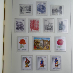Collection timbres de Monaco 1981-2000 neufs en album lux. Collection timbres de Monaco 1981-2000 neufs en album lux.