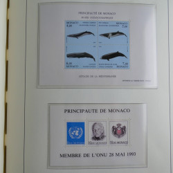 Collection timbres de Monaco 1981-2000 neufs en album lux. Collection timbres de Monaco 1981-2000 neufs en album lux.