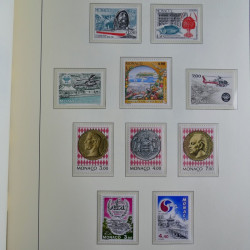 Collection timbres de Monaco 1981-2000 neufs en album lux. Collection timbres de Monaco 1981-2000 neufs en album lux.