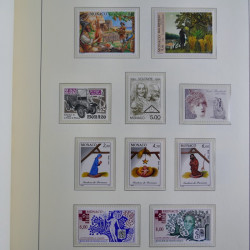 Collection timbres de Monaco 1981-2000 neufs en album lux. Collection timbres de Monaco 1981-2000 neufs en album lux.