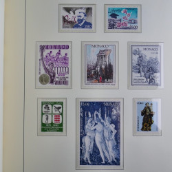 Collection timbres de Monaco 1981-2000 neufs en album lux. Collection timbres de Monaco 1981-2000 neufs en album lux.