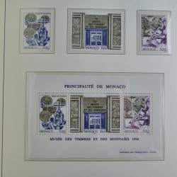Collection timbres de Monaco 1981-2000 neufs en album lux. Collection timbres de Monaco 1981-2000 neufs en album lux.