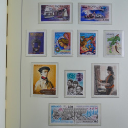Collection timbres de Monaco 1981-2000 neufs en album lux. Collection timbres de Monaco 1981-2000 neufs en album lux.
