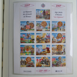 Collection timbres de Monaco 1981-2000 neufs en album lux. Collection timbres de Monaco 1981-2000 neufs en album lux.