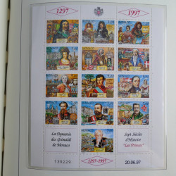 Collection timbres de Monaco 1981-2000 neufs en album lux. Collection timbres de Monaco 1981-2000 neufs en album lux.