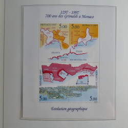 Collection timbres de Monaco 1981-2000 neufs en album lux. Collection timbres de Monaco 1981-2000 neufs en album lux.