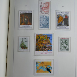 Collection timbres de Monaco 1981-2000 neufs en album lux. Collection timbres de Monaco 1981-2000 neufs en album lux.