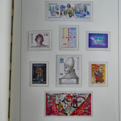 Collection timbres de Monaco 1981-2000 neufs en album lux. Collection timbres de Monaco 1981-2000 neufs en album lux.