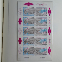 Collection timbres de Monaco 1981-2000 neufs en album lux. Collection timbres de Monaco 1981-2000 neufs en album lux.
