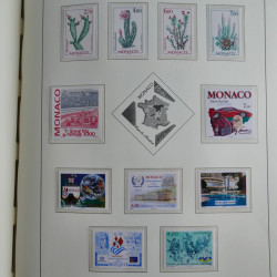 Collection timbres de Monaco 1981-2000 neufs en album lux. Collection timbres de Monaco 1981-2000 neufs en album lux.
