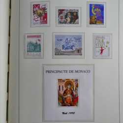Collection timbres de Monaco 1981-2000 neufs en album lux. Collection timbres de Monaco 1981-2000 neufs en album lux.