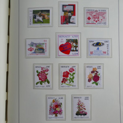 Collection timbres de Monaco 1981-2000 neufs en album lux. Collection timbres de Monaco 1981-2000 neufs en album lux.