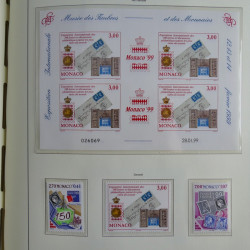 Collection timbres de Monaco 1981-2000 neufs en album lux. Collection timbres de Monaco 1981-2000 neufs en album lux.