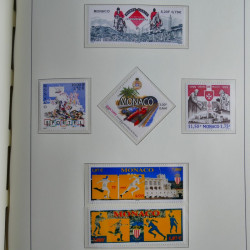 Collection timbres de Monaco 1981-2000 neufs en album lux. Collection timbres de Monaco 1981-2000 neufs en album lux.
