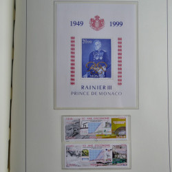 Collection timbres de Monaco 1981-2000 neufs en album lux. Collection timbres de Monaco 1981-2000 neufs en album lux.