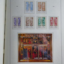 Collection timbres de Monaco 1981-2000 neufs en album lux. Collection timbres de Monaco 1981-2000 neufs en album lux.