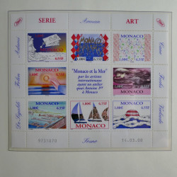 Collection timbres de Monaco 1981-2000 neufs en album lux. Collection timbres de Monaco 1981-2000 neufs en album lux.