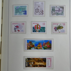 Collection timbres de Monaco 1981-2000 neufs en album lux. Collection timbres de Monaco 1981-2000 neufs en album lux.