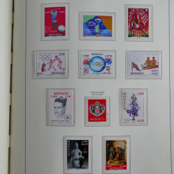 Collection timbres de Monaco 1981-2000 neufs en album lux. Collection timbres de Monaco 1981-2000 neufs en album lux.