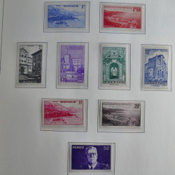 Collection timbres de Monaco 1885-1980 neufs et oblitérés en album lux. Collection timbres de Monaco 1885-1980 neufs et oblitérés en album lux.