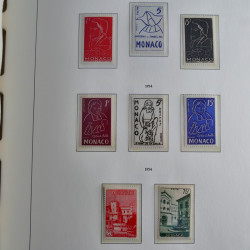 Collection timbres de Monaco 1885-1980 neufs et oblitérés en album lux. Collection timbres de Monaco 1885-1980 neufs et oblitérés en album lux.