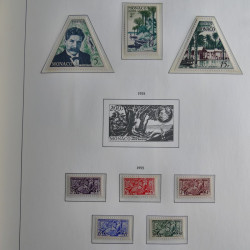 Collection timbres de Monaco 1885-1980 neufs et oblitérés en album lux. Collection timbres de Monaco 1885-1980 neufs et oblitérés en album lux.