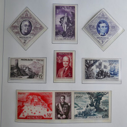 Collection timbres de Monaco 1885-1980 neufs et oblitérés en album lux. Collection timbres de Monaco 1885-1980 neufs et oblitérés en album lux.