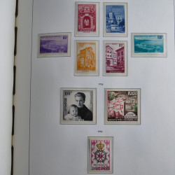 Collection timbres de Monaco 1885-1980 neufs et oblitérés en album lux. Collection timbres de Monaco 1885-1980 neufs et oblitérés en album lux.
