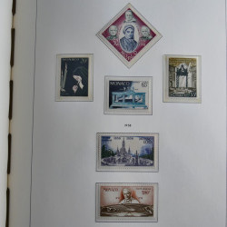 Collection timbres de Monaco 1885-1980 neufs et oblitérés en album lux. Collection timbres de Monaco 1885-1980 neufs et oblitérés en album lux.