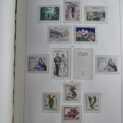 Collection timbres de Monaco 1885-1980 neufs et oblitérés en album lux. Collection timbres de Monaco 1885-1980 neufs et oblitérés en album lux.