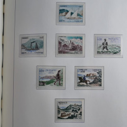 Collection timbres de Monaco 1885-1980 neufs et oblitérés en album lux. Collection timbres de Monaco 1885-1980 neufs et oblitérés en album lux.